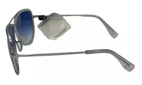 Converse Men Sunglass Crys Silver Blue Metal Aviator Blue Gradient Lens H096